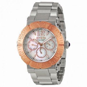 Invicta Angel Multi-Function Mother of Pearl Dial Two-tone Ladies Watch 14753