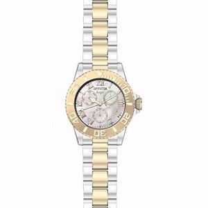 Invicta Angel Multi-Function Mother of Pearl Dial Two-tone Ladies Watch 17527