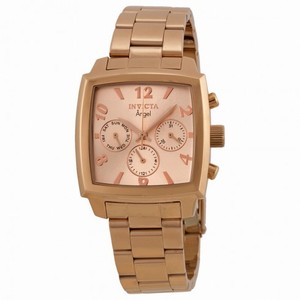 Invicta Angel Multi-function Rose Dial Rose Gold-tone Ladies Watch 12102