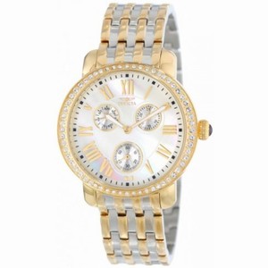 Invicta Angel Multi-Function Silver Dial Two-tone Ladies Watch 15010