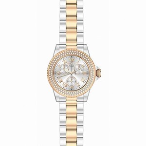 Invicta Angel Multi-Function Silver Dial Two-tone Ladies Watch 17358