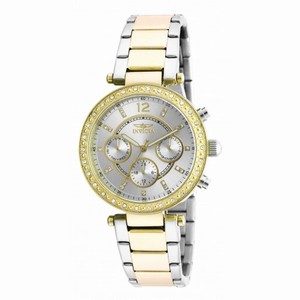 Invicta Angel Multi-Function Silver Dial Two-tone Ladies Watch 20470