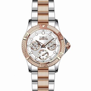 Invicta Angel Multi-Function Silver Dial Two-tone Ladies Watch 21762