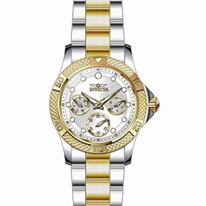 Invicta Angel Multi-Function Silver Dial Two-tone Ladies Watch 21763