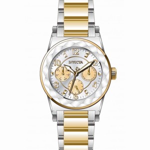 Invicta Angel Multi-Function Silver Dial Two-tone Ladies Watch 22108