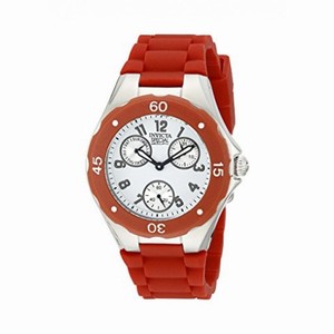 Invicta Angel Multi-Function White Dial Red Silicone Ladies Watch 18789
