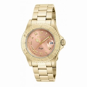 Invicta Angel Pink Dial Yellow Gold-plated Ladies Watch 16850