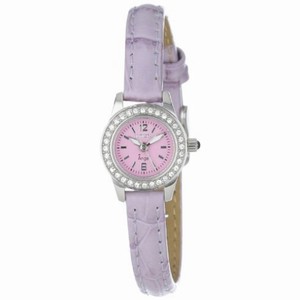 Invicta Angel Purple Dial Purple Synthetic Leather Band Ladies Watch 13655