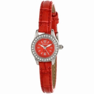 Invicta Angel Red Dial Red Synthetic Leather Ladies Watch 13656