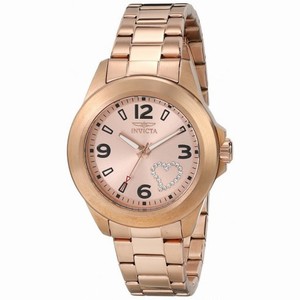 Invicta Angel Rose Gold tone with Crystal Heart Dial Ladies Casual Watch 17934