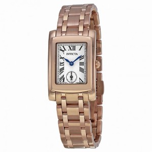 Invicta Angel Silver Dial 18kt Rose gold Ion-plated Ladies Watch 15625