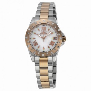 Invicta Angel Two-Tone Swarovski Crystal Accented Ladies Watch 12856
