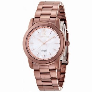 Invicta Angel White Dial Rose Gold Ion-plated Ladies Watch 12625