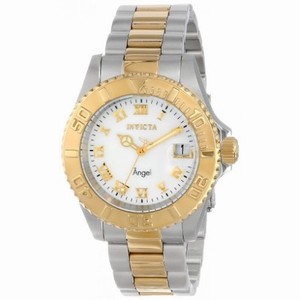Invicta Angel White Dial Two-tone Ladies Watch 14364