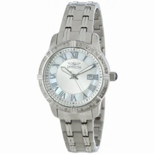 Invicta Angel White Oyster Dial Stainless Steel Ladies Watch 14993