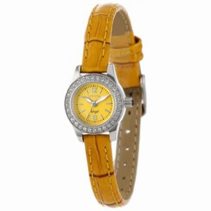 Invicta Angel Yellow Dial Yellow Synethic Leather Ladies Watch 13657