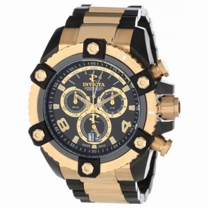 Invicta Arsenal Chronograph Black Dial Two-tone Black And Gold-tone PVD Stainless Steel Men's Watch 13018