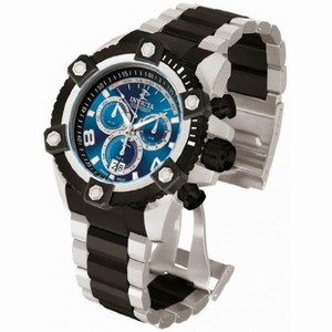 Invicta Arsenal Chronograph Blue Dial Black and White PVD Men's Watch 80183