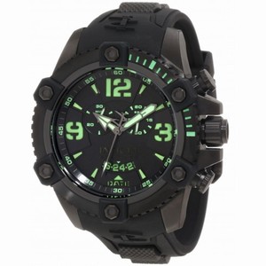 Invicta Arsenal Reserve Chronograph Black Dial Black Rubber Men's Watch 11176