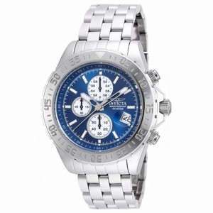 Invicta Aviator Chronograph Blue Dial Stainless Steel Men's Watch 20087