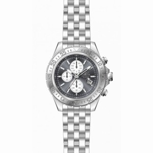 Invicta Aviator Chronograph Charcoal Dial Stainless Steel Men's Watch 18850