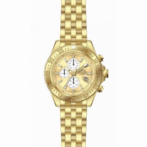 Invicta Aviator Chronograph Gold Dial Gold-plated Men's Watch 18854