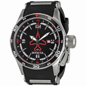 Invicta Aviator Flight Collection Black Dial Stainless Steel GMT Men's Watch 1760