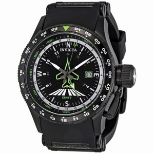 Invicta Aviator Flight Collection Black Dial Stainless Steel Men's Watch 1755