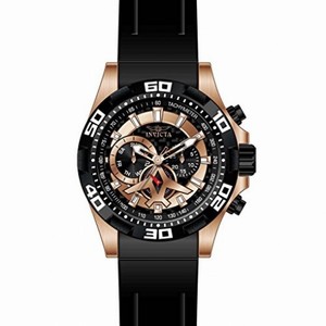 Invicta Aviator Multi-Function Black Carbon Fiber Dial Black Polyurethane Men's Watch 21740