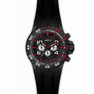 Invicta Aviator Multi-Function Black Dial Black Polyurethane Men's Watch 20376