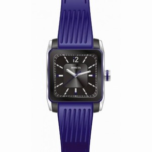 Invicta Blu Black Dial Purple Silicone Men's Watch 16464
