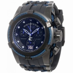 Invicta Bolt Chronograph Black and Blue Dial Rubber Men's Watch 12301