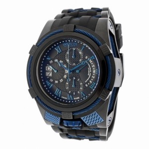 Invicta Bolt Chronograph Black Dial Black Polyurethane Band Men's Watch 12674