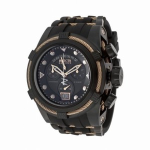 Invicta Bolt Chronograph Black Dial Black Stainless Steel and Rubber Men's Watch 12300