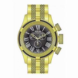Invicta Bolt Chronograph Black Dial Gold-plated Men's Watch 17165