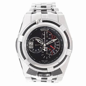Invicta Bolt Chronograph Black Dial Stainless Steel Men's Watch 16955