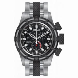 Invicta Bolt Chronograph Black Dial Stainless Steel Men's Watch 80544
