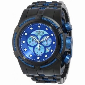 Invicta Bolt Chronograph Blue Dial Black Ion-plated Men's Watch 12735