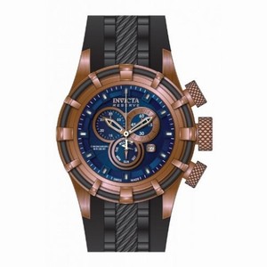Invicta Bolt Chronograph Blue Dial Black Polyurethane Men's Watch 15774