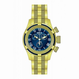 Invicta Bolt Chronograph Blue Dial Gold-plated Ladies Watch 17158