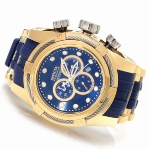 Invicta Bolt Chronograph Blue Dial Gold-tone PVD Stainless Steel Men's Watch 14405