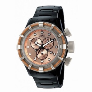 Invicta Bolt Chronograph Champagne Dial Black Ceramic Men's Watch 15015