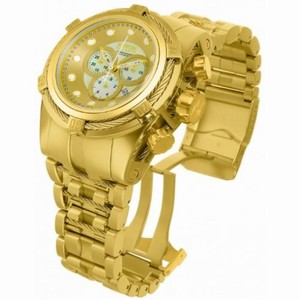 Invicta Bolt Chronograph Champagne Dial Yellow Gold-plated Men's Watch 12738