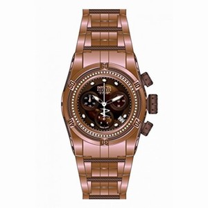 Invicta Bolt Chronograph Dark Rose Dial Rose Gold-tone Ladies Watch 15453