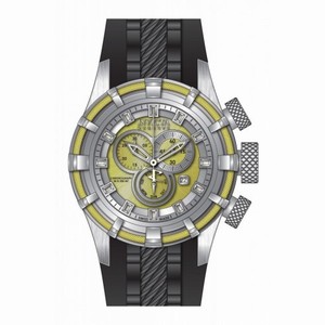 Invicta Bolt Chronograph Gold Dial Black Silicone Men's Watch 15781