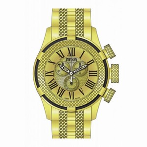 Invicta Bolt Chronograph Gold Dial Gold-plated Men's Watch 17163