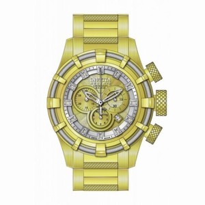 Invicta Bolt Chronograph Gold Dial Gold-plated Men's Watch 19523