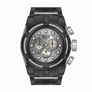 Invicta Bolt Chronograph Grey Dial Black Ion-plated Men's Watch Watch 12752