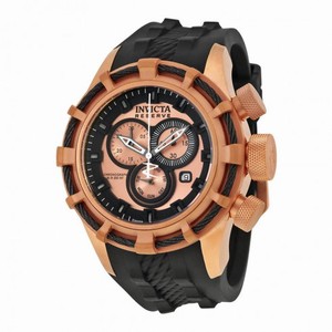 Invicta Bolt Chronograph Rose Dial Black Silicone Men's Watch 15778