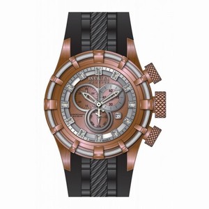 Invicta Bolt Chronograph Rose Dial Black Silicone Men's Watch 15779